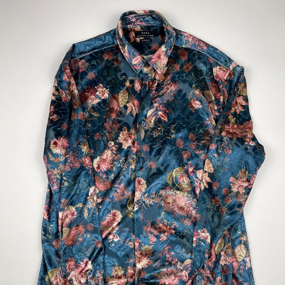Floral long sleeve button shirt